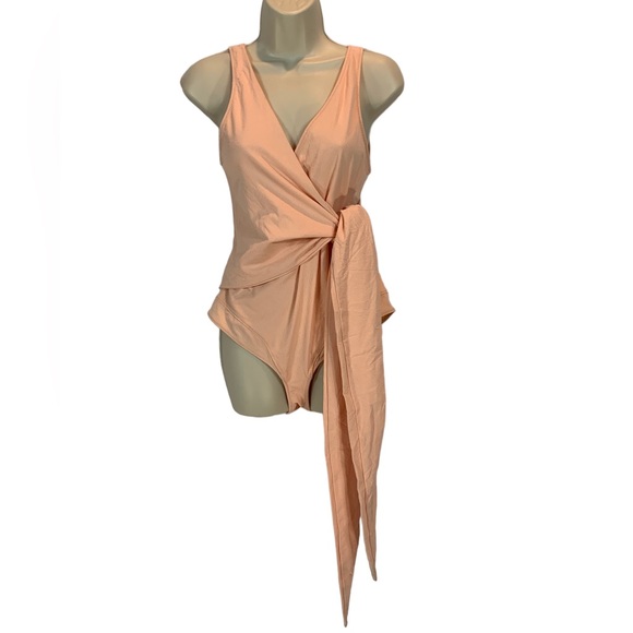 Lisa Marie Fernandez Other - LISA MARIE FERNANDEZ Dree Louise Wrap Front One Piece Swimsuit - Peach - size 6